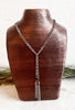 Long Braided Lariat Necklace
