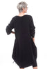 Corduroy Ruched Dress, Black