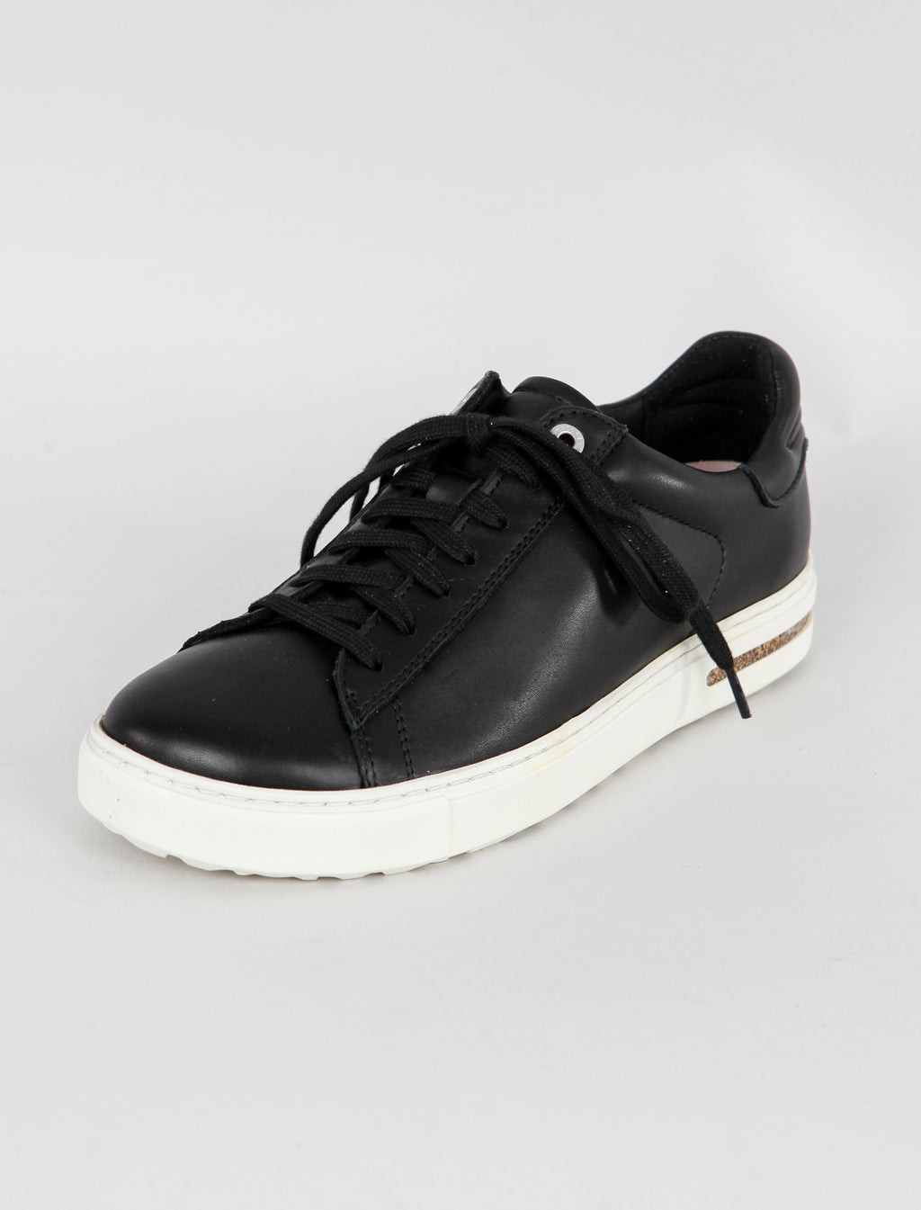 Bend Low Leather Sneaker, Black