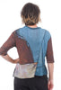 Earth Asym Top, Rust/Turquoise