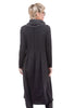 Contrast Cowl Dress, Anthracite