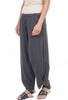 Polo Ankle Shirred Pants, Graphite
