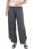 Polo Ankle Shirred Pants, Graphite