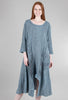 Pleat-Detail Lexi Dress, Stormy Blue