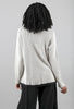 Waffle Drawstring-Collar Top, Eggshell