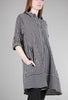 Claudette Shirt/Dress, Black/Gray