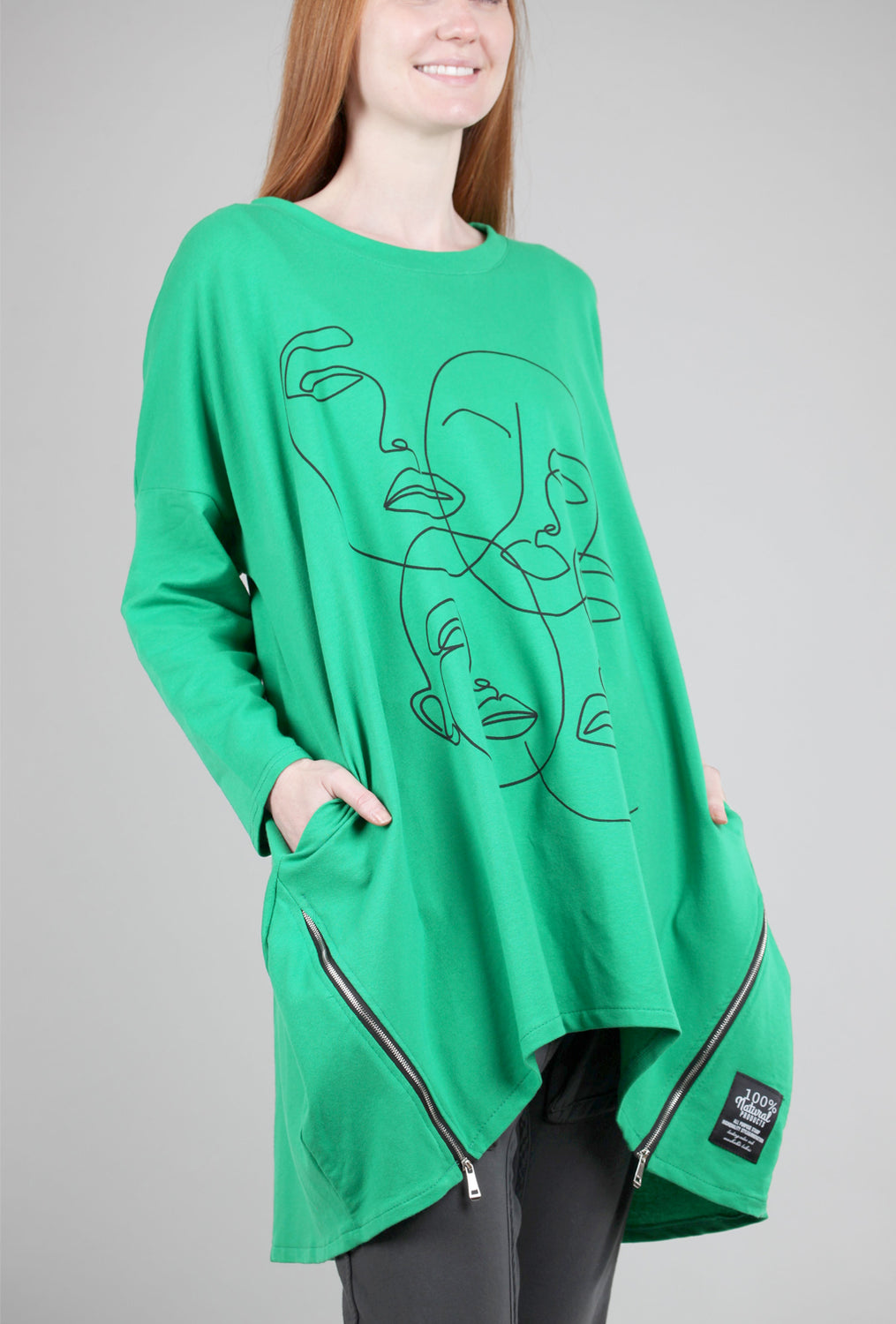 Four Face Pullover, Green