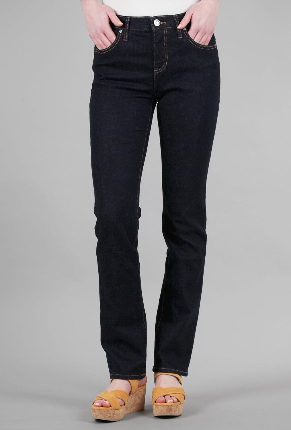 Ruby Straight Leg Jeans, Space Blue