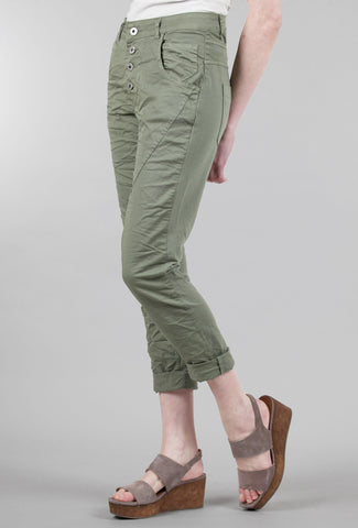 Four-Button Spring/Summer Pants, Military