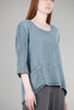 Two-Pocket Carly Top, Stormy Blue