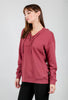 The Lace-Up Hoodie, Roan Rouge