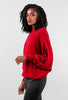 Dolman Two Pocket Sweater, Burgundy