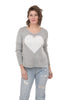 Juliet Heart Sweater, Gray