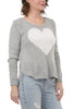 Juliet Heart Sweater, Gray
