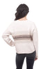 Thin Center-Stripe Sweater, Blush