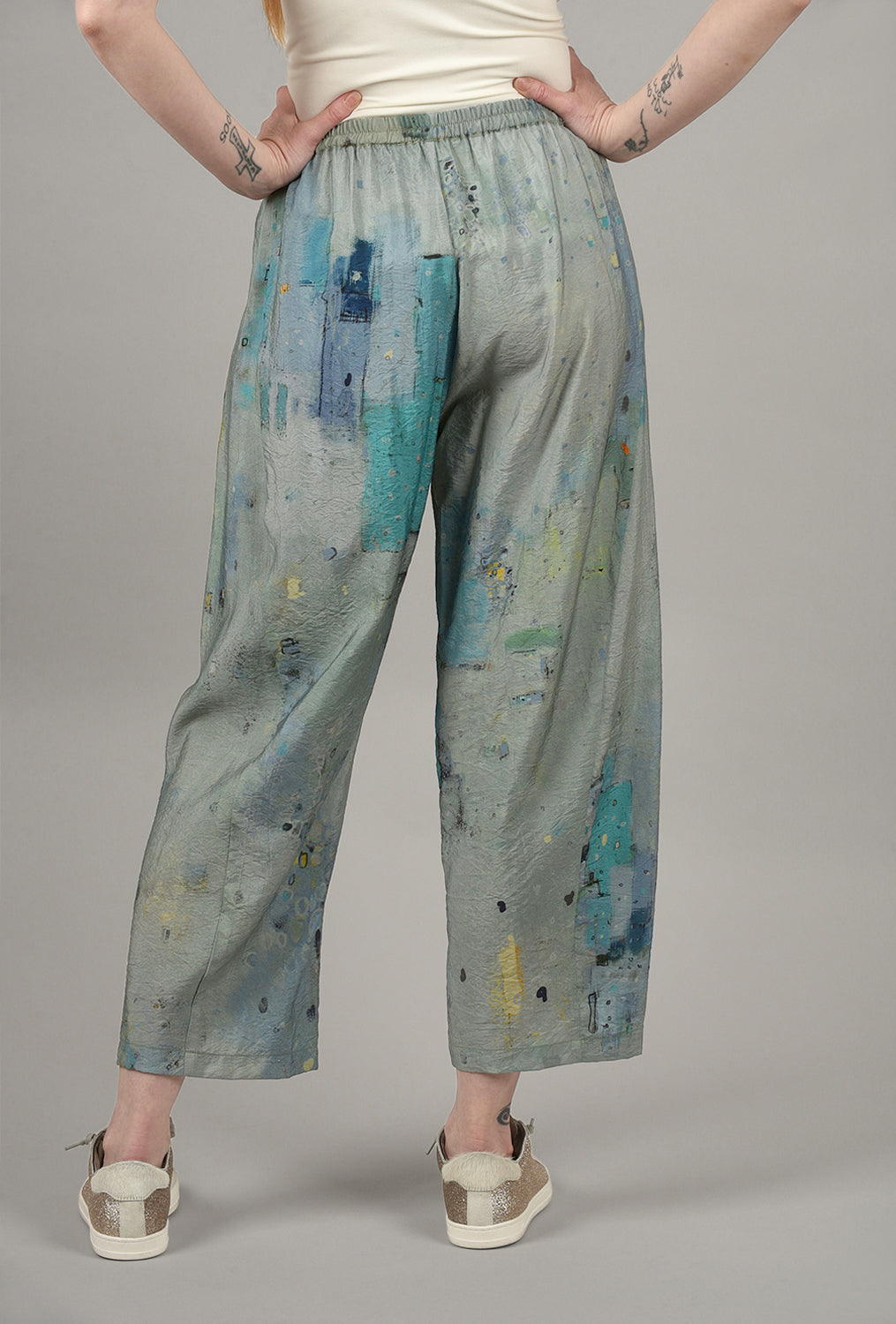 Pull-On Relaxed Pant, Blue