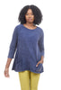 Patch Pockets Tunic, Mineral Blue