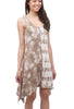 FT Tie-Dye Mix Dress, Taupe