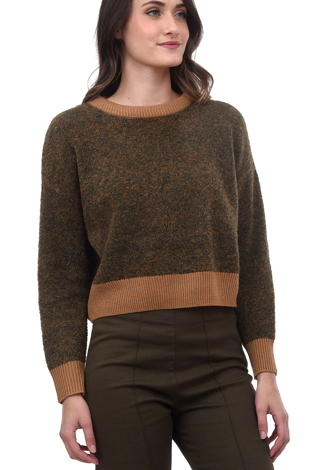 Wooster Sweater, Olive Multi