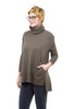 Square Cowl Neck Top, Olive