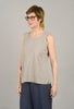 Seamless Shell Tank Top, Taupe