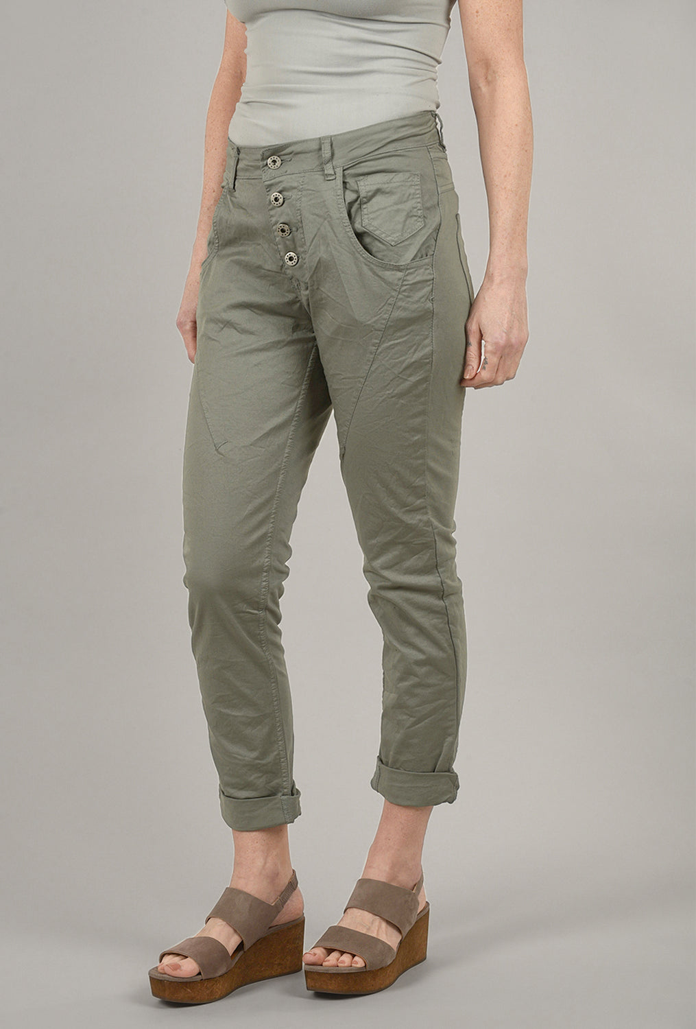 Signature Button Fly Pants, Moss
