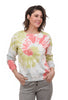 Tie-Dye 90s-Fit Sweatshirt, Coral Multi