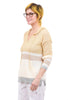Color-Block Hoodie Sweater, Custard